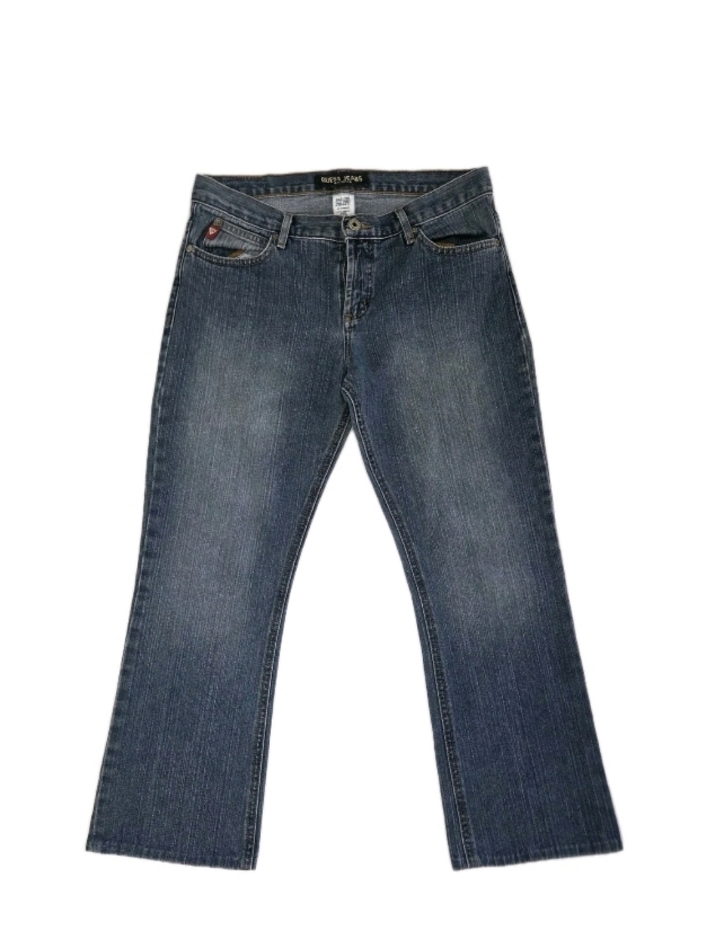 Guess Vintage Bootcut Jeans Women's Size 28 Triangle Logo 90s Low Rise Y2k